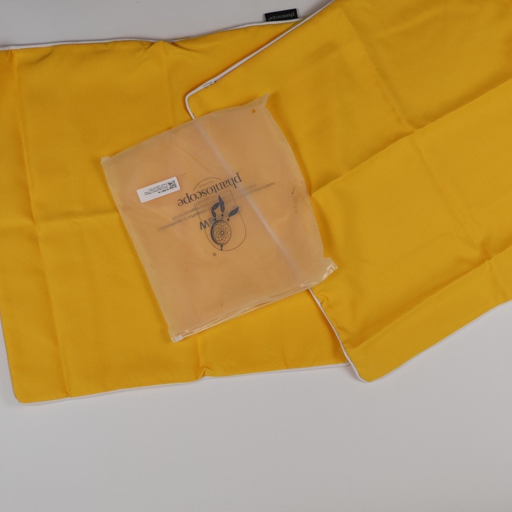 Phantoscope Pillow Covers Set of 2 Yellow Solid 18x18 Canvas NWT